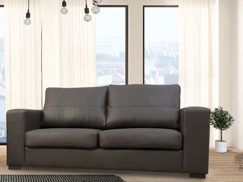 Hamilton Faux Leather 3 Seater Sofa