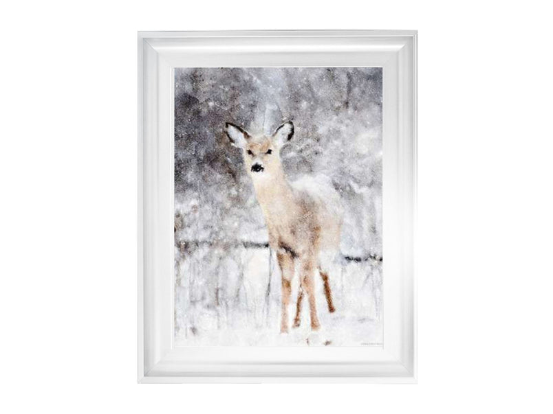 Deer in Winter Forest