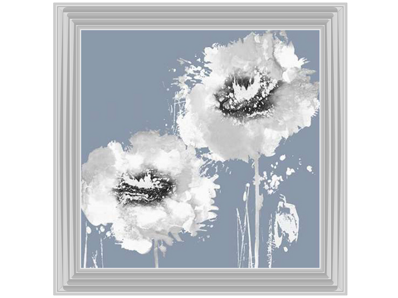 Flower Burst on Grey I