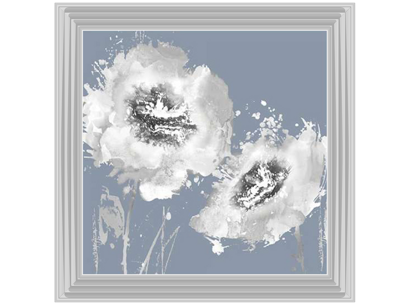 Flower Burst on Grey II