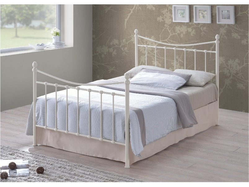 Alderley Ivory Double Metal Bed Frame (4ft 6)