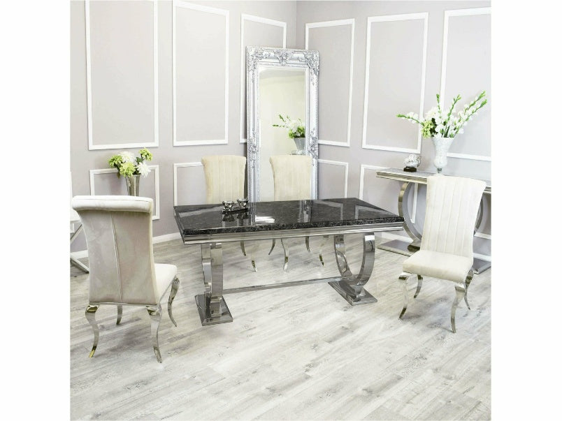 1.8m Arriana Dining Set with Nicole Chairs