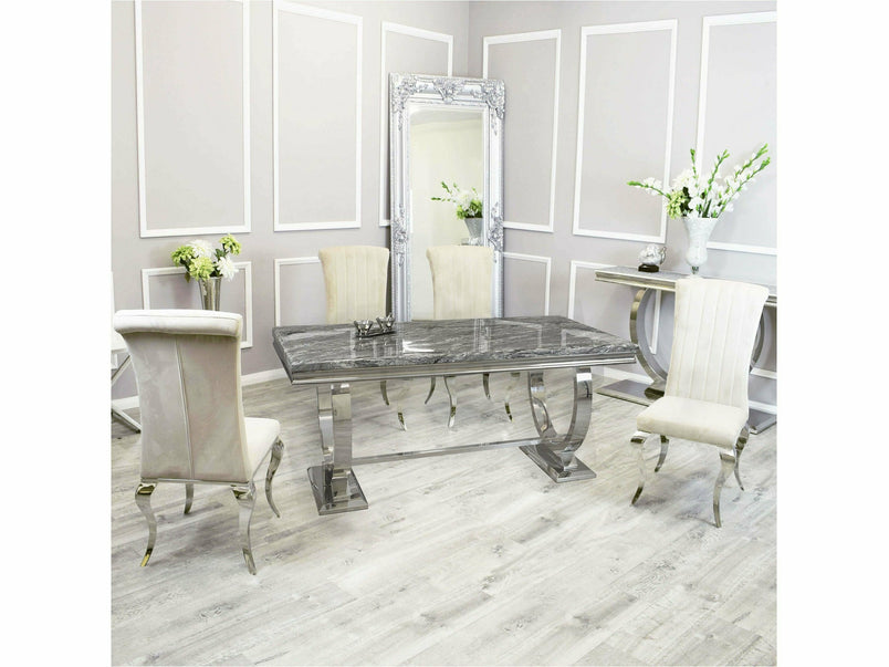 1.8m Lennox Dining Set with Luxe Chairs