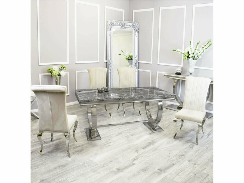 2m Lennox Dining Set with Luxe Chairs