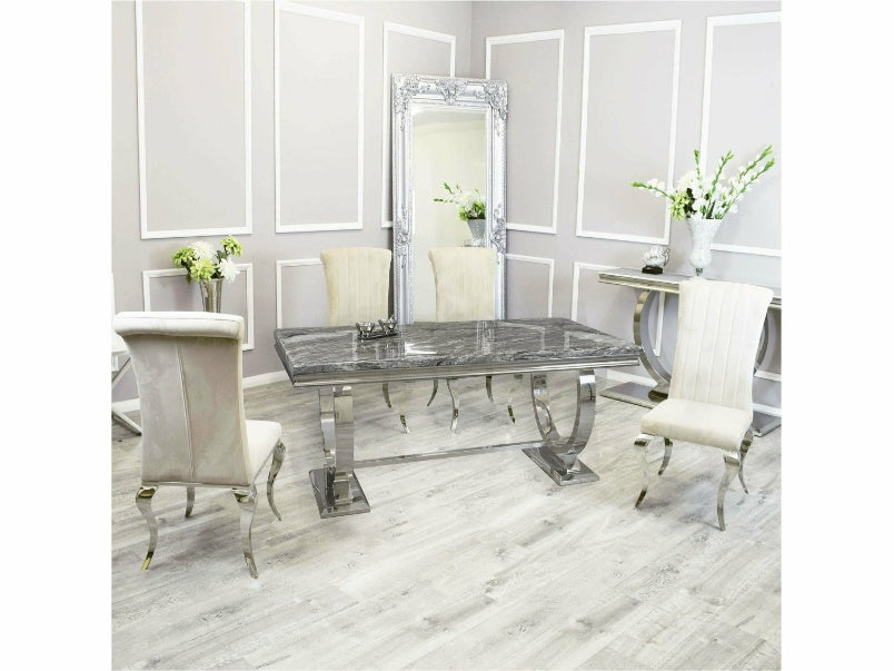 1.8m Arriana Dining Set with Nicole Chairs