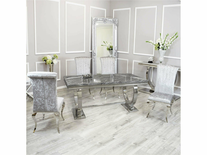2m Lennox Dining Set with Luxe Chairs