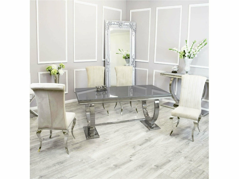 1.8m Arriana Dining Set with Nicole Chairs