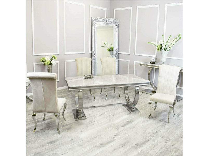 1.8m Lennox Dining Set with Luxe Chairs