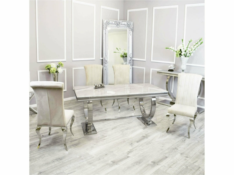 2m Arianna Dining Set with Nicole Chairs