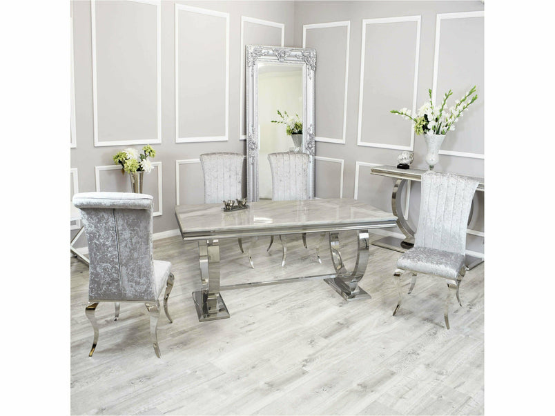 2m Lennox Dining Set with Luxe Chairs