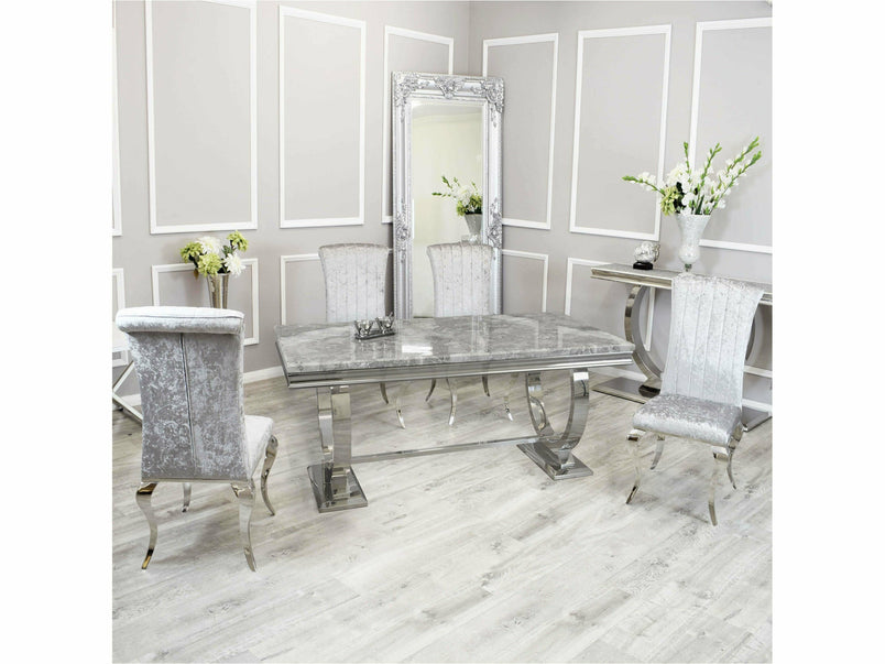 2m Lennox Dining Set with Luxe Chairs