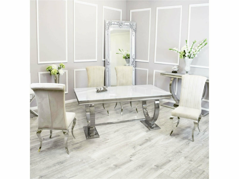 2m Arianna Dining Set with Nicole Chairs