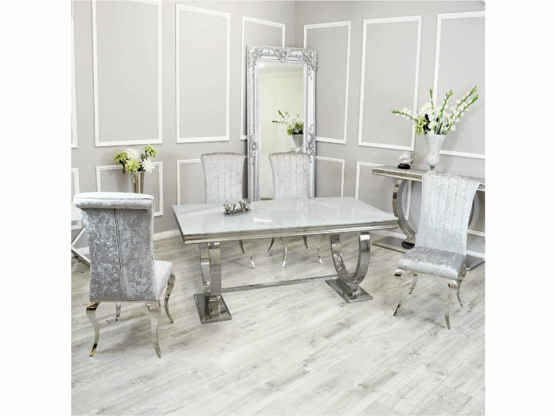 1.8m Arriana Dining Set with Nicole Chairs