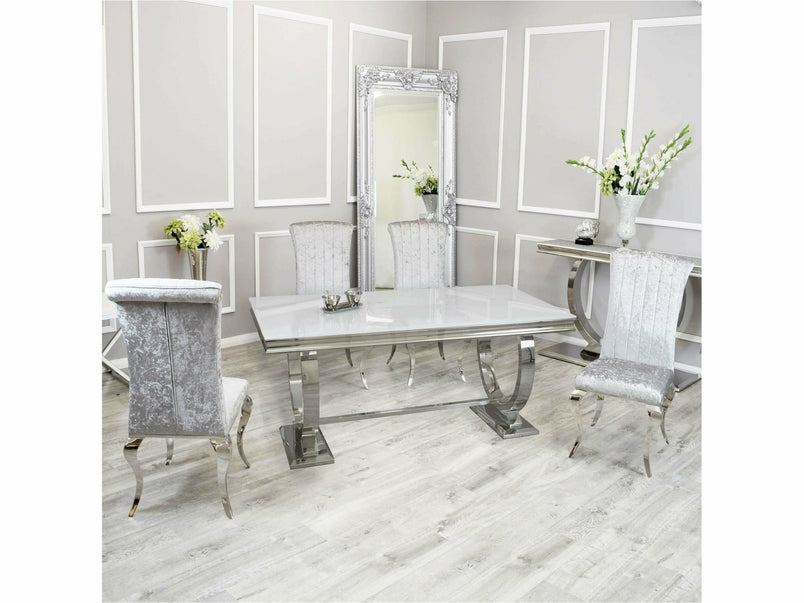 2m Lennox Dining Set with Luxe Chairs