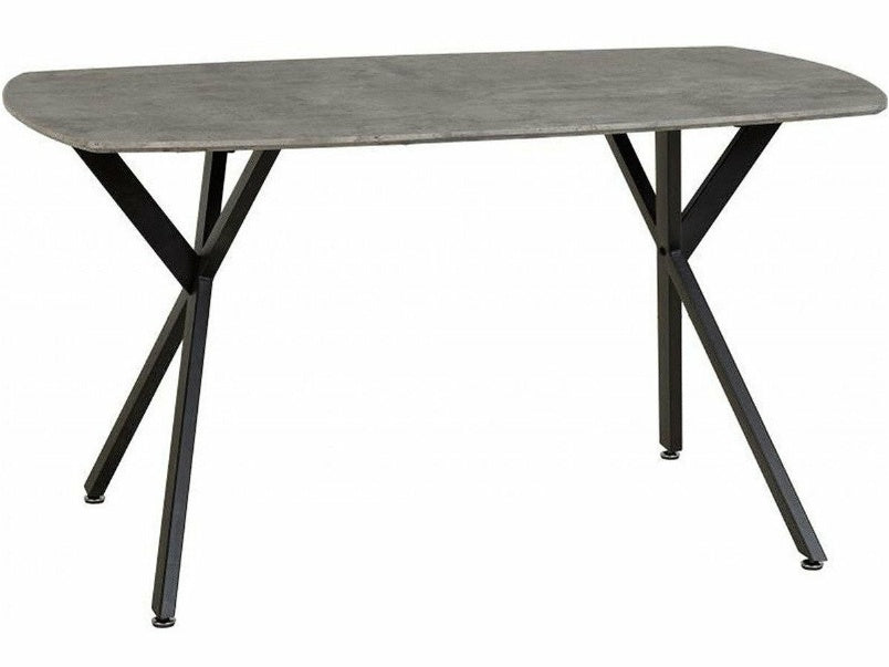 Athens Dining Table in Concrete Effect Black