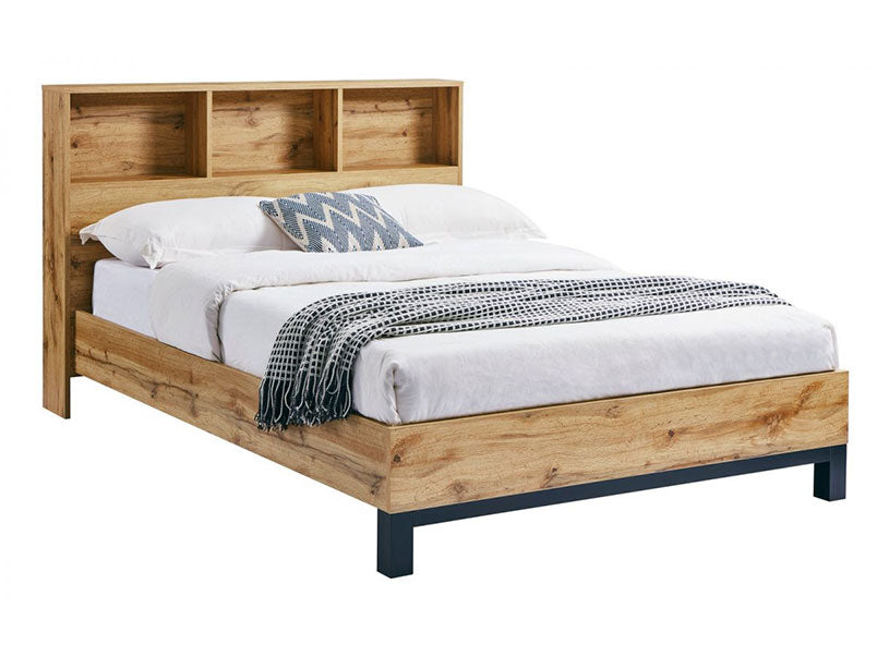 Bali Bookcase Headboard Bed