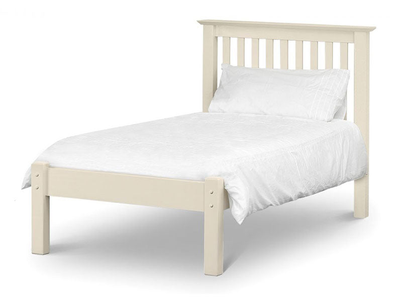 Bailey Low Foot End Bed Stone White Finish