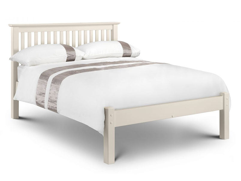 Bailey Low Foot End Bed Stone White Finish