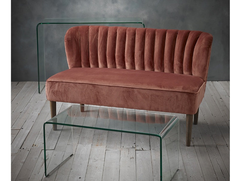 Pink sofa outlet the range