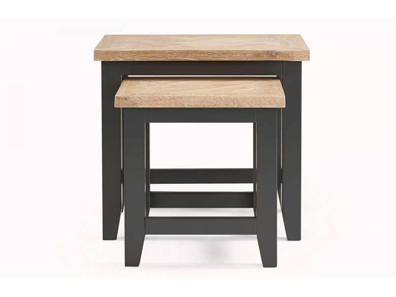 Bordeaux Nest of Tables Dark Grey