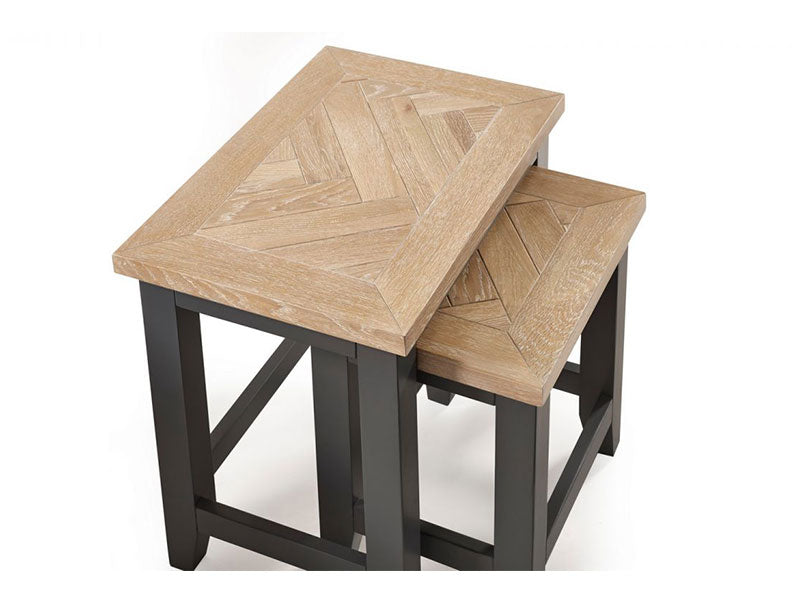 Bordeaux Nest of Tables Dark Grey
