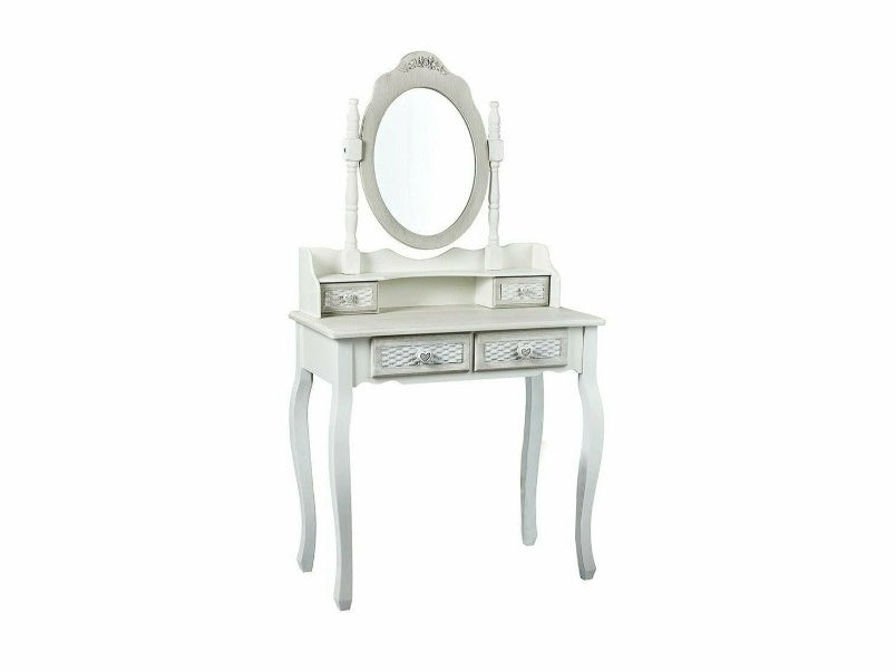Brittany Dressing Table Mirror White-Grey