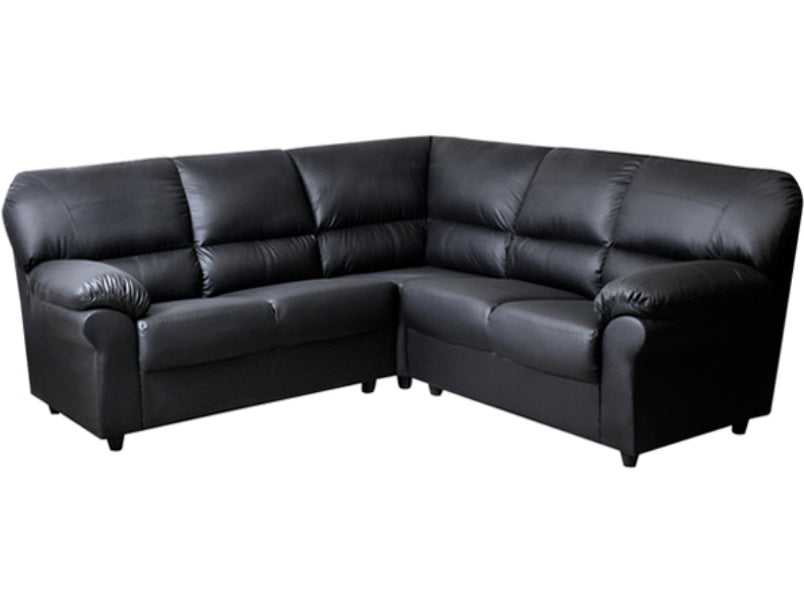 Candy Corner Faux Leather Sofa