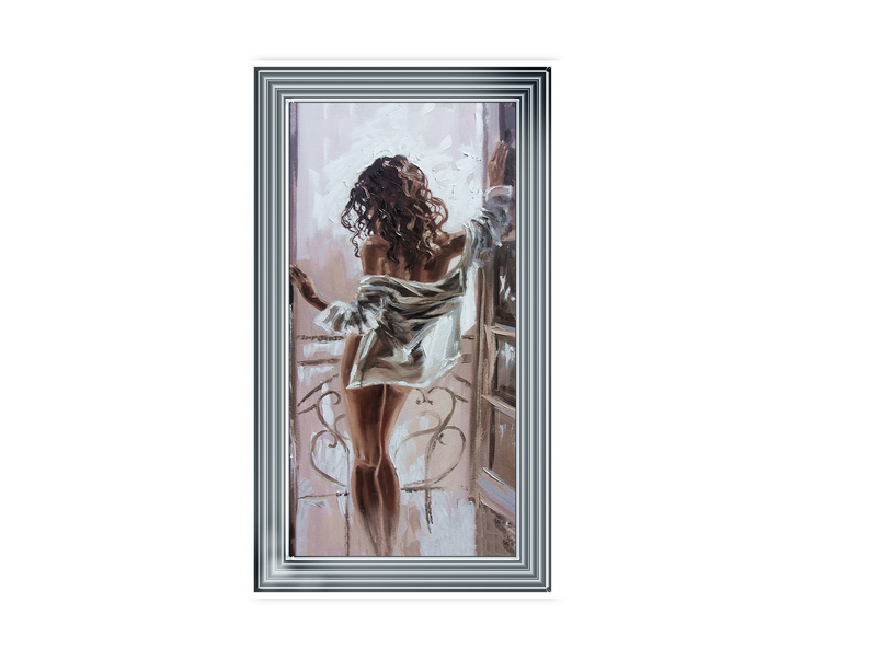 By the window