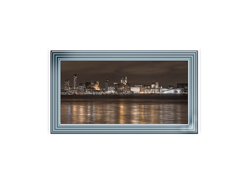 Liverpool city skyline across the River Mersey II
