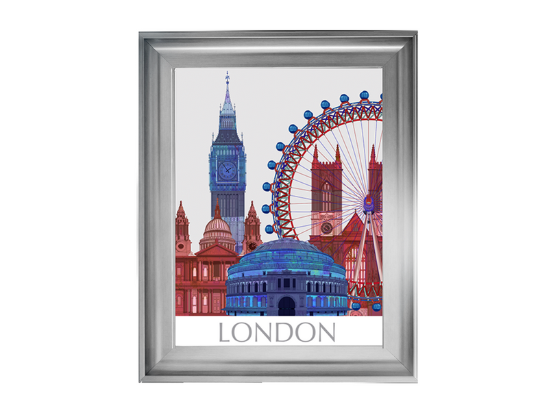 London Landmarks , Red Blue