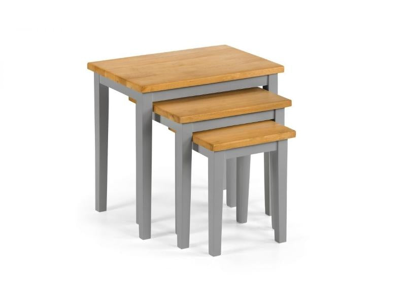 Cleo Nest of Tables Grey Oak