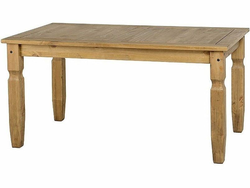 Corona 5ft Dining Table in Distressed Waxed Pine
