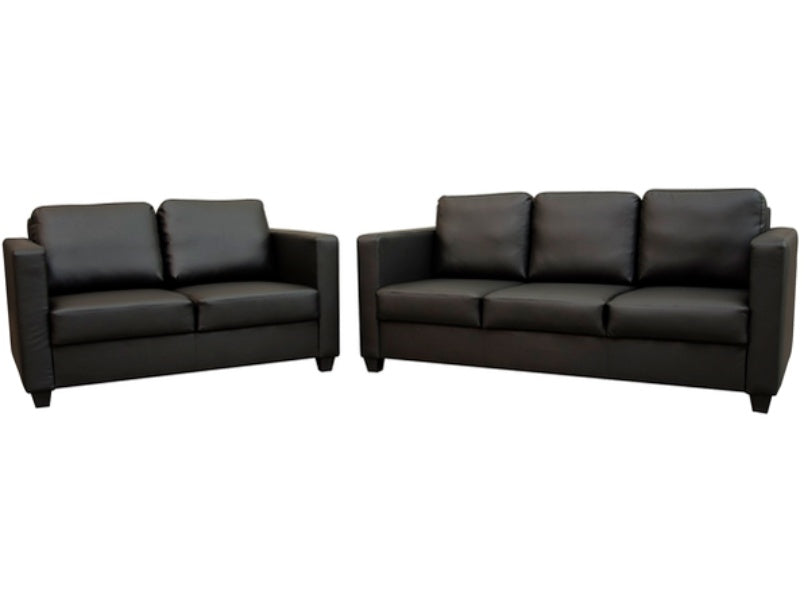 Cube 2 Seater Faux Leather Sofa