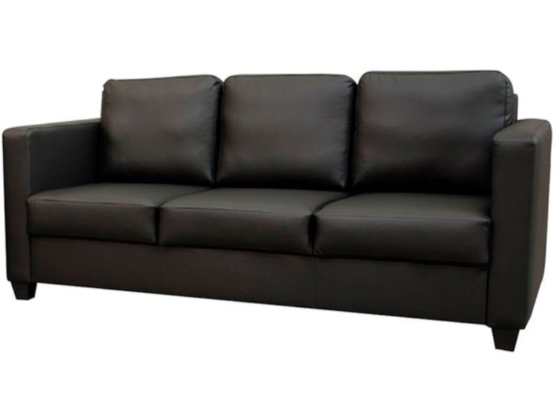 Cube 3 Seater Faux Leather Sofa