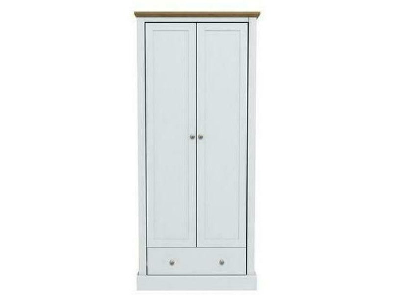 Devon 2 Door Wardrobe White
