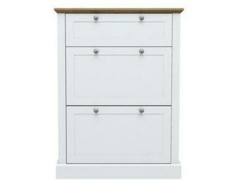 Devon Shoe Cabinet White