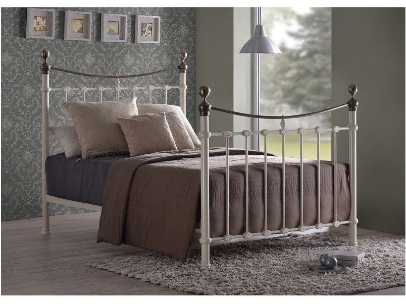 Elizabeth Ivory Metal Bed Frame