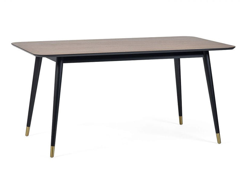 Findlay Rectangular Dining Table Walnut & Black