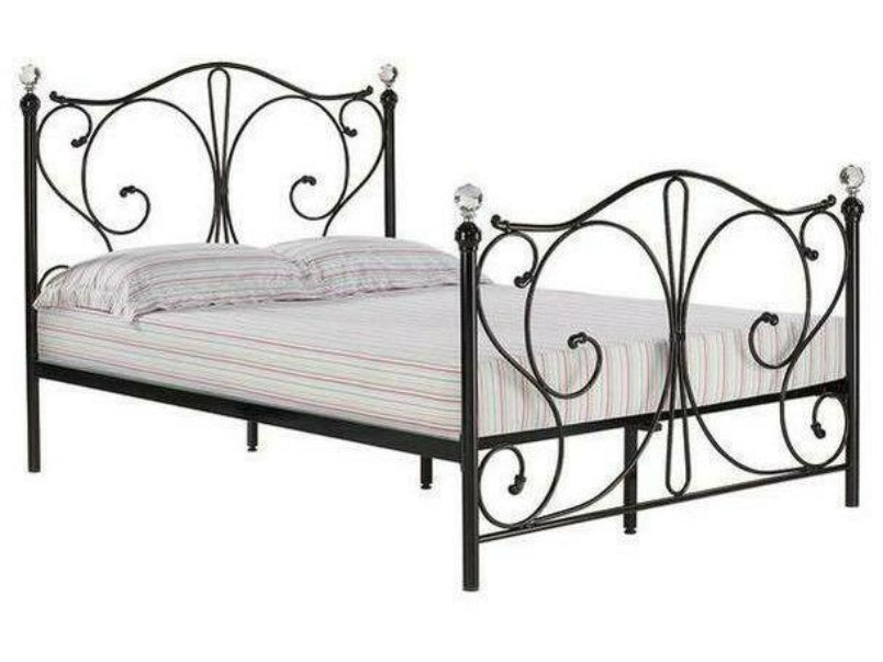 Florence 4.6 Double Bed Black Metal