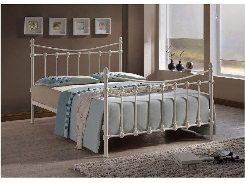 Florida Ivory Metal Bed Frame