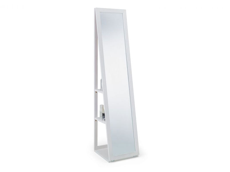 Fresco Storage Mirror White