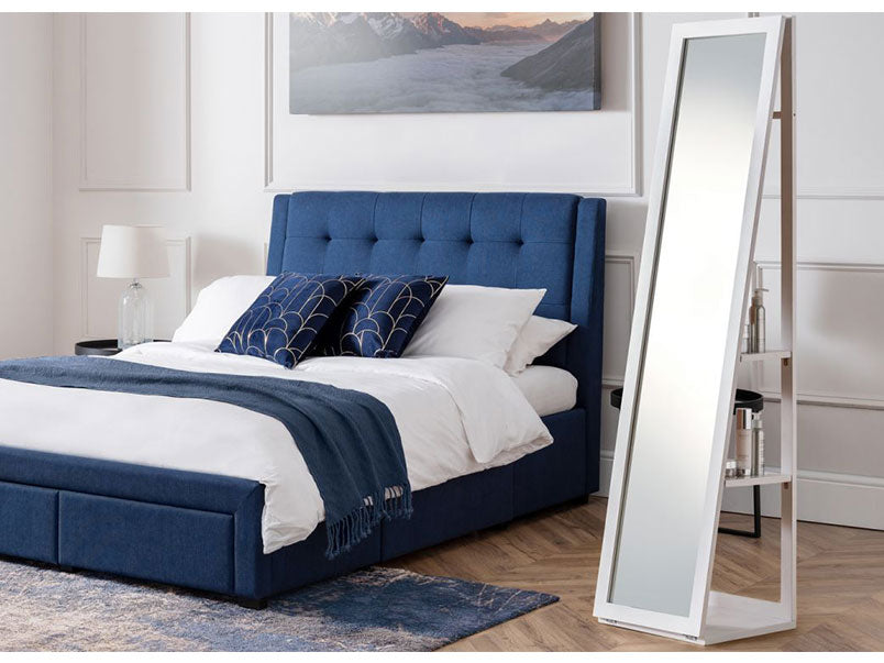 Fresco Storage Mirror White