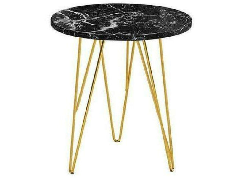 Fusion Lamp Table Black Marble