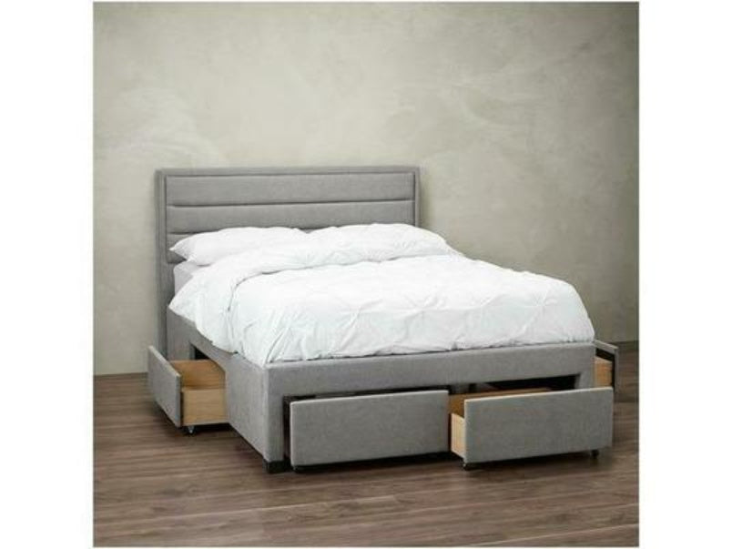 Greenwich 4.6 Double Bed Grey Fabric