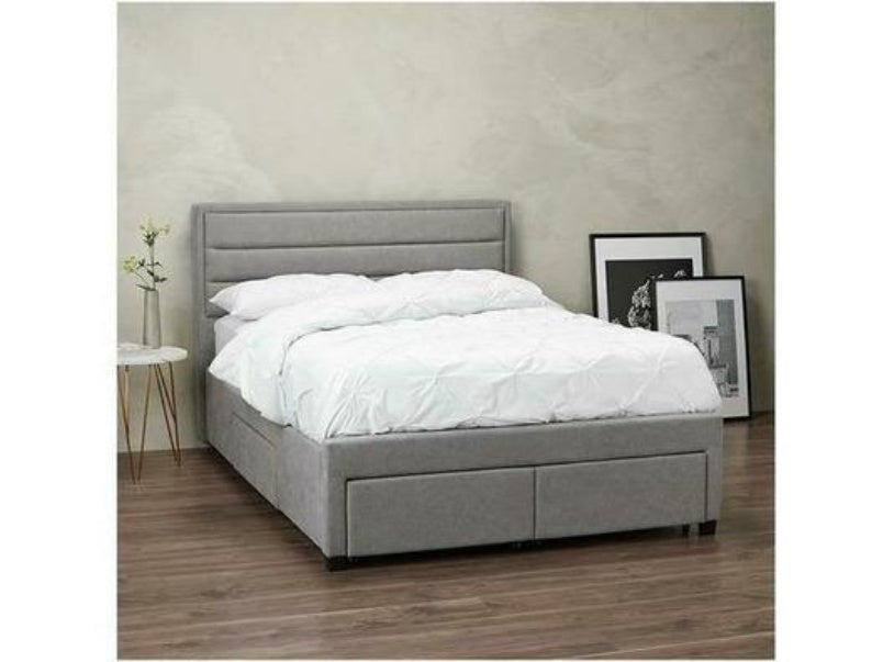 Greenwich 4.6 Double Bed Grey Fabric