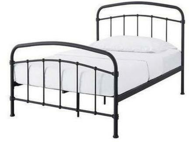 Halston 3.0 Single Metal Black Bed