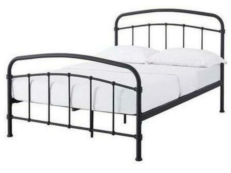 Halston 4.6 Double Black Bed Metal