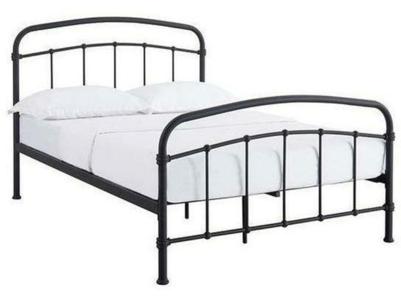 Halston 5.0 Kingsize Black Bed Metal