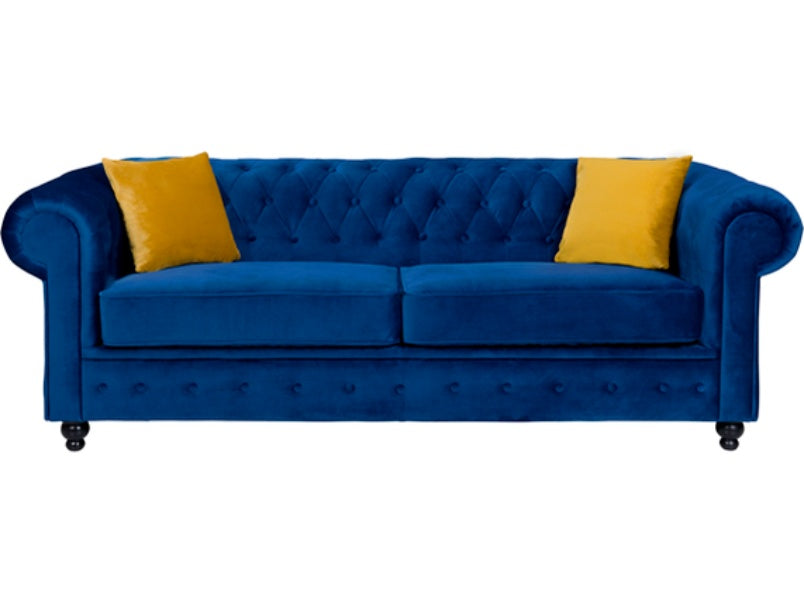 Hilton Plush Velvet 3 Seater Sofa