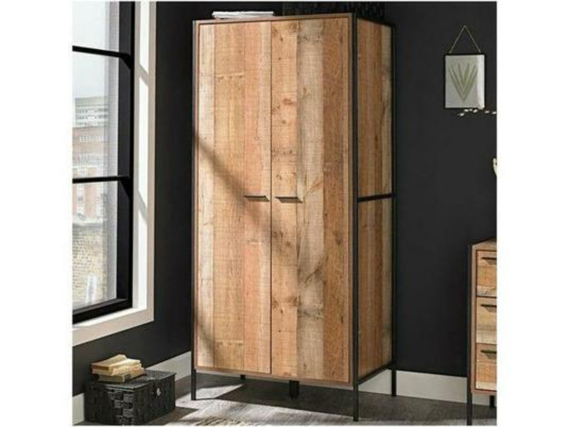 Hoxton 2 Door Wardrobe Distressed Oak Effect